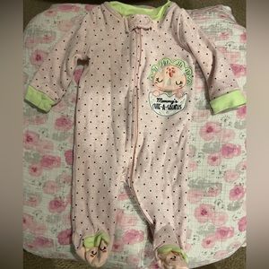 Cute baby girls onsies footsie pj
